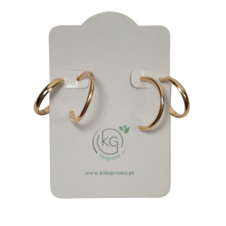 Brincos argolas douradas | Kilograma
