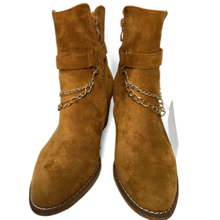 Botas castanhas com correntes | Kilograma