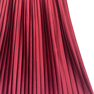 Saia plissada bordô | Kilograma