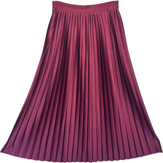 Saia plissada bordô | Kilograma