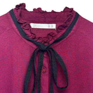 Camisa bordô com atilho | Kilograma