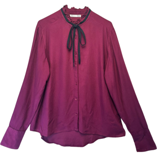 Camisa bordô com atilho | Kilograma