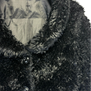 Casaco peludo preto | Kilograma