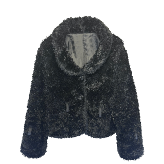 Casaco peludo preto | Kilograma