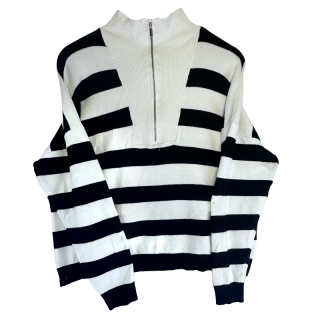 Camisola às riscas brancas e pretas | Kilograma