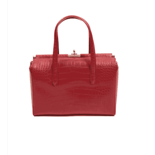 Mala vermelha com promenores dourados | Kilograma