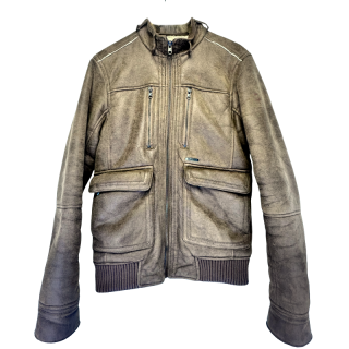 Casaco castanho com pelo por dentro | Kilograma