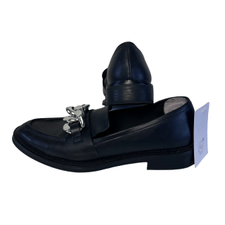 Moccasin preto com aplique | Kilograma