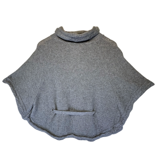 Poncho cinzento de malha | Kilograma
