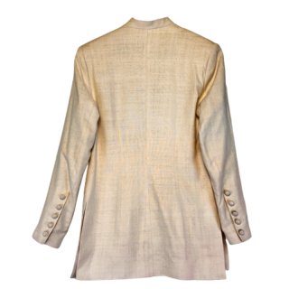 Casaco bege de linho midy | Kilograma