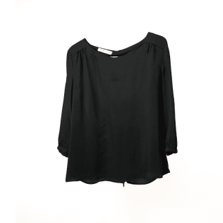 Blusa preta com botões | Kilograma