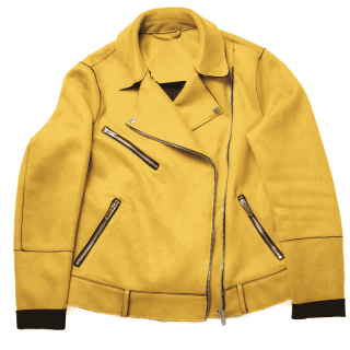 Casaco amarelo biker | Kilograma
